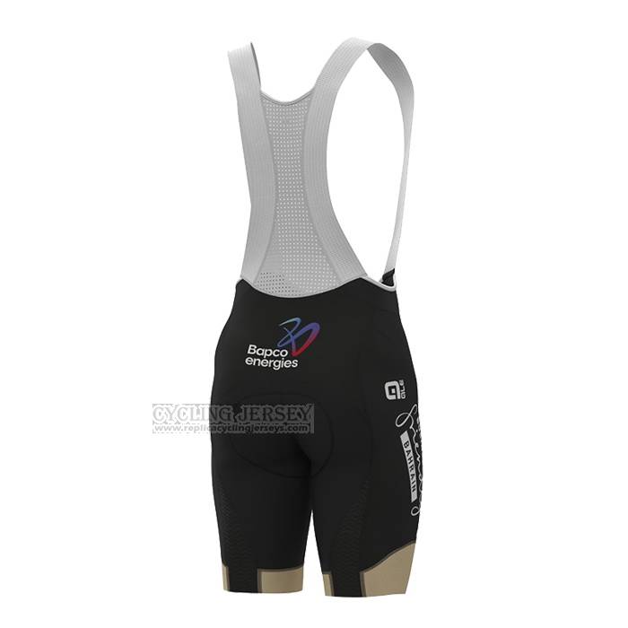 2023 Cycling Jersey Bahrain Victorious White Short Sleeve and Bib Short